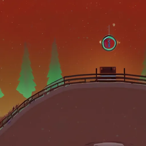 Image similar to oxenfree game screenshot