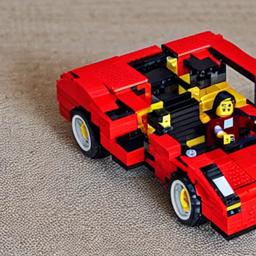 Image similar to red ferrari testarossa lego set