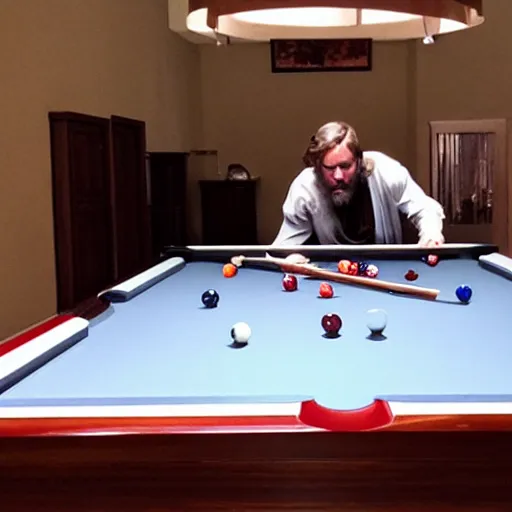 Prompt: obiwan kenobi playing pool