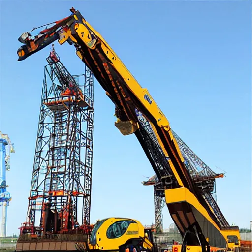 Image similar to bucket wheel excavator robot