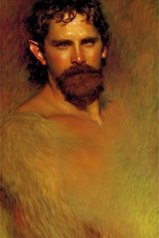 Image similar to attractive male, the lord of the rings, painting by, gaston bussiere, craig mullins, j. c. leyendecker, claude monet