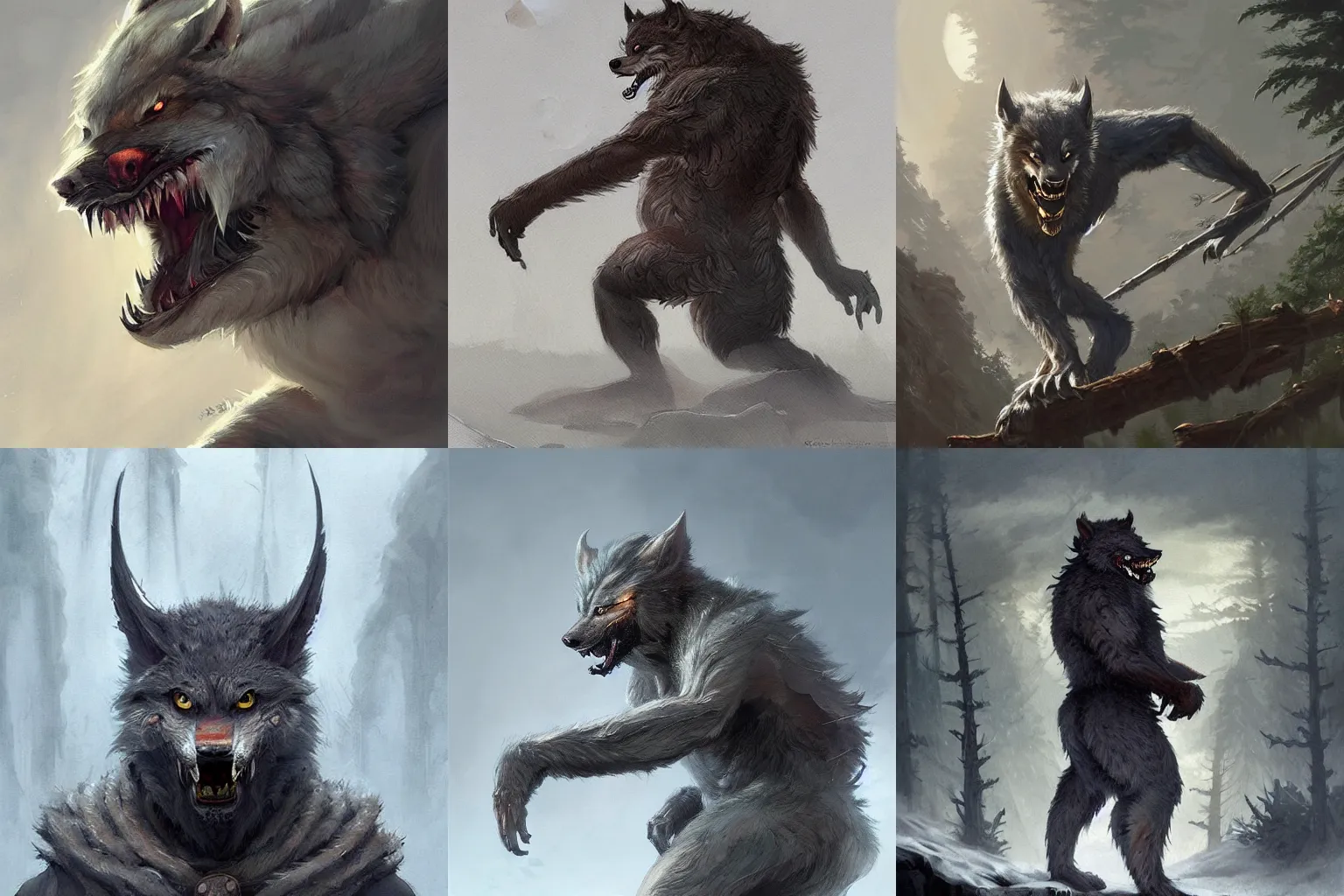 Prompt: very detailed masterpiece painting of an Asian Werewolf with light grey fur, wearing traditional Asian Armor, featured in artstation, concept art by Greg Rutkowski, WLOP, Dan Mumford, Christophe Vacher