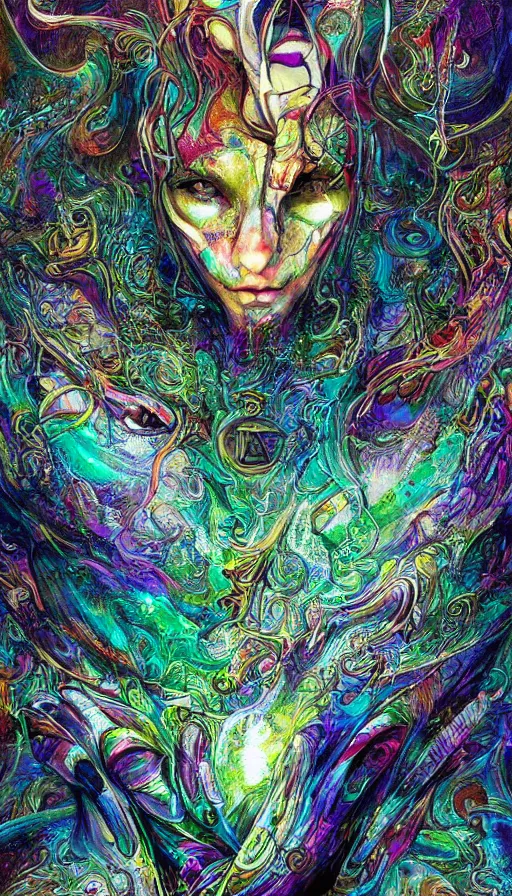 Image similar to Psytrance Artwork, by Android jones,