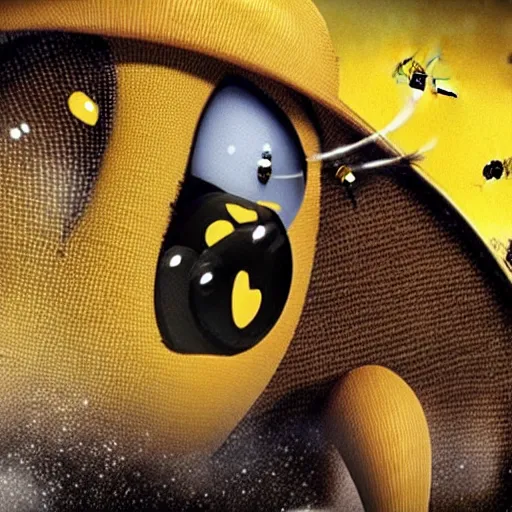 Image similar to bee movie as a horror film