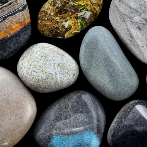 Prompt: a collection of beauty full rocks