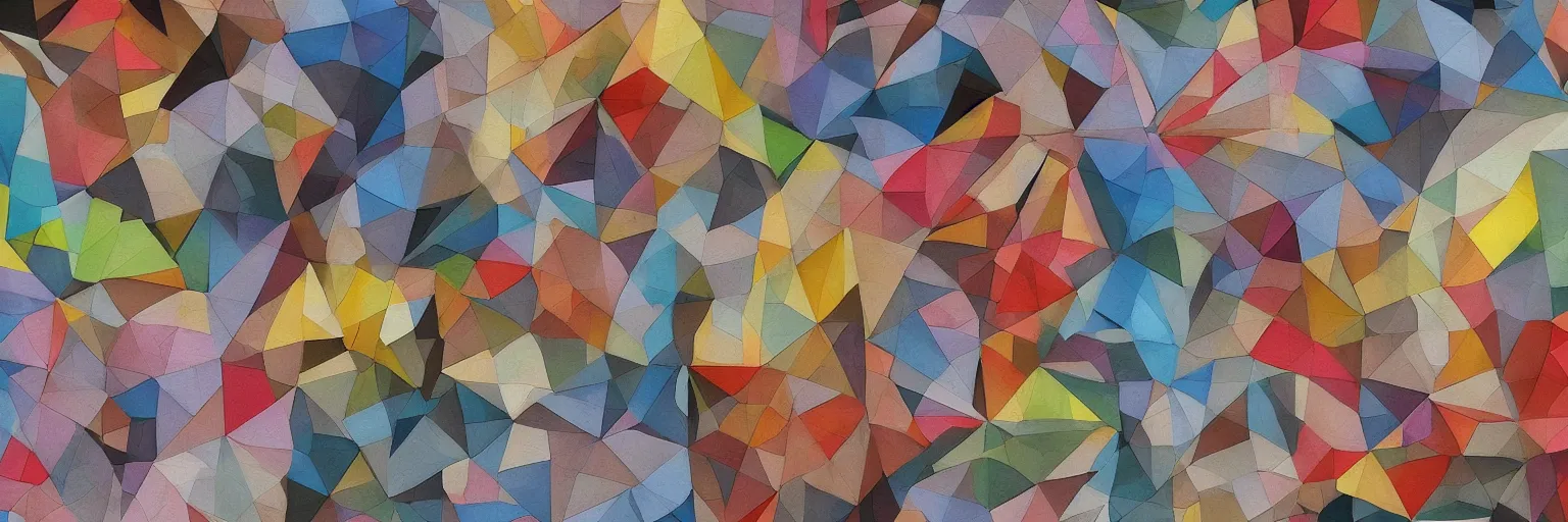 Image similar to abstract human body, Fine Art, Street Art, Mural, Modular Origami