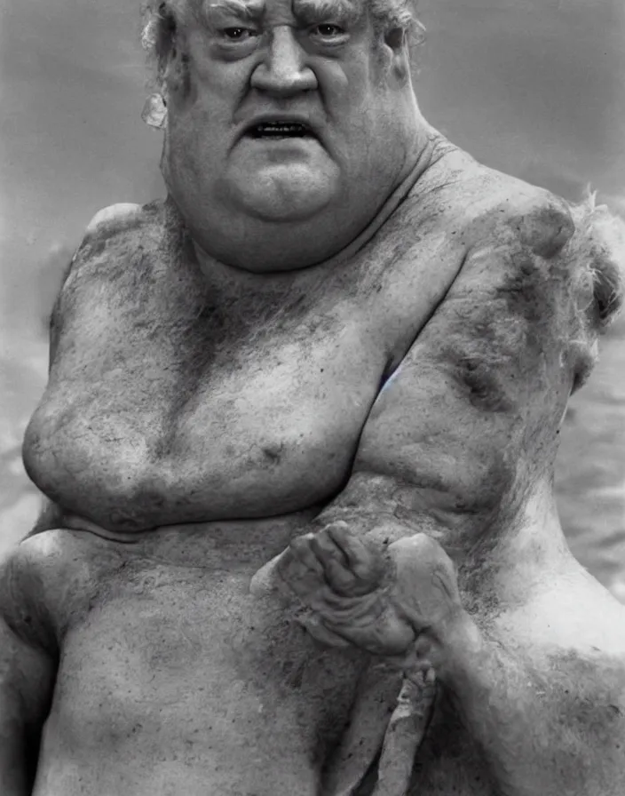 Image similar to actor kenneth mcmillan as the baron harkonnen in dune