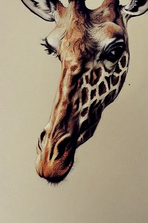 Image similar to giraffe, agnes cecile, beautiful