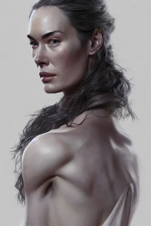 Image similar to lena headey, anatomy, only two hands, highly detailed, digital painting, artstation, concept art, smooth, sharp focus, illustration, unreal engine 5, 8 k, art by art by artgerm and greg rutkowski and edgar maxence