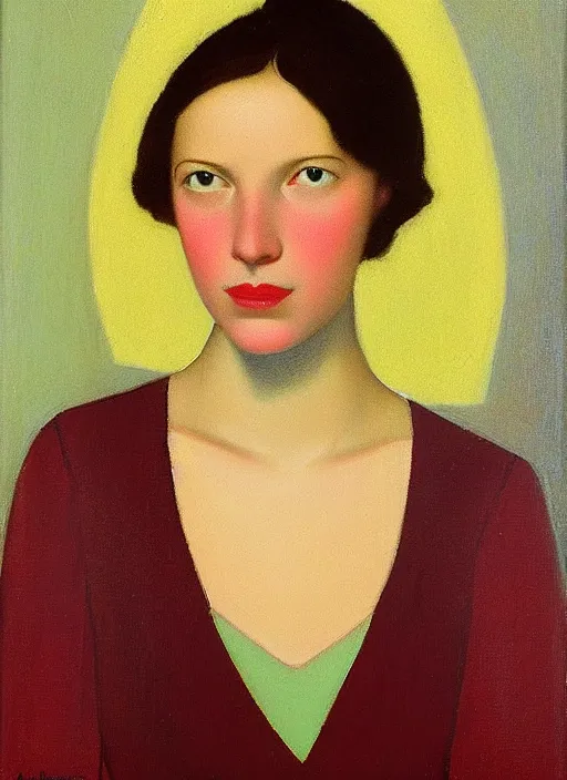 Image similar to a portrait of a pretty young lady by agnes lawrence pelton