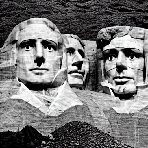 Prompt: “a Mt Rushmore made of human flesh”