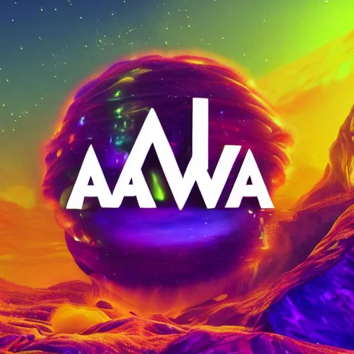 Image similar to a and w vaporwave logo, digital art, cosmic, 3 d high definition, trending on art station, photorealistic, high resolution, 8 k, octane, hyper detailed, insane details, intricate, elite, ornate, elegant trend, highly detailed and intricate, sharp focus, photography, unreal engine