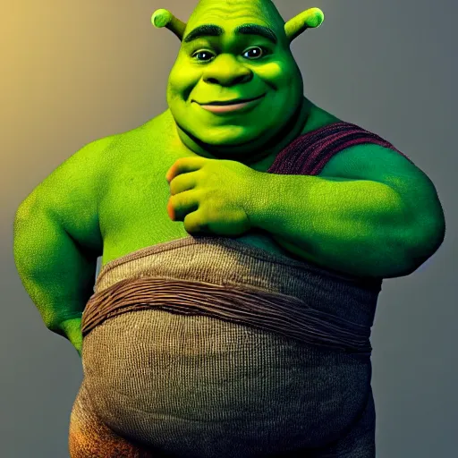 Image similar to shrek as ate!!!!!!, golden ratio!!!!!, centered, trending on artstation, 8 k quality, cgsociety contest winner, artstation hd, artstation hq, luminous lighting