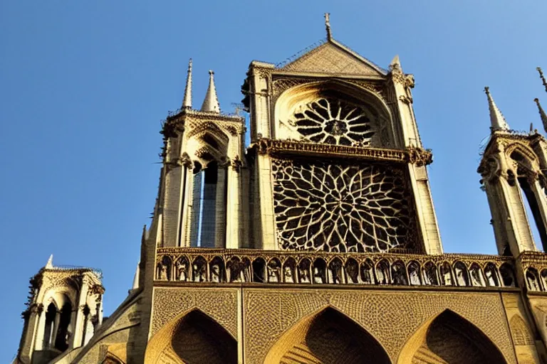 Image similar to award winning national geographic photograph of notre dame gothic cathedral in isfahan