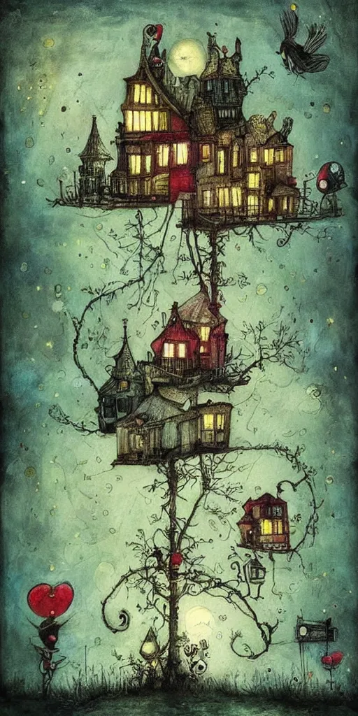 Image similar to a painting by alexander jansson