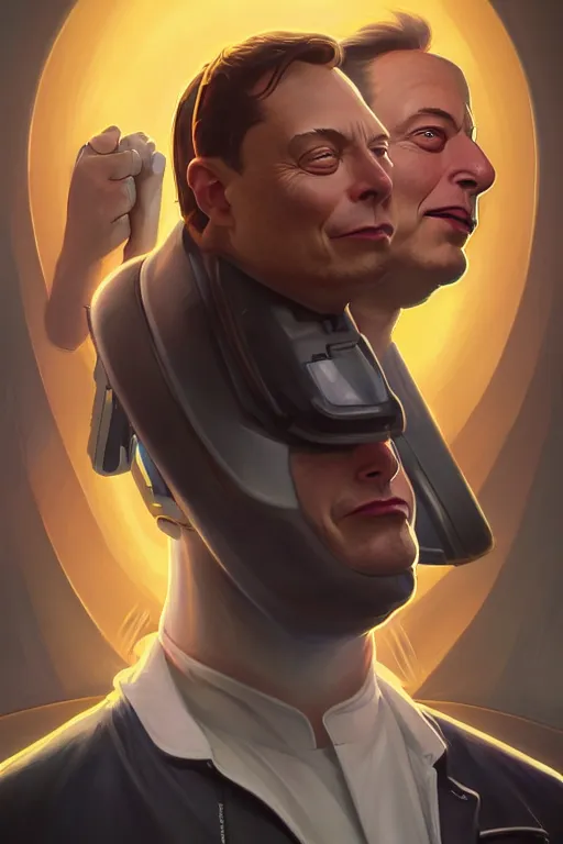 Image similar to elon musk as rick sanzhez from rick and morty, realistic portrait, symmetrical, highly detailed, digital painting, artstation, concept art, smooth, sharp focus, illustration, cinematic lighting, art by artgerm and greg rutkowski and alphonse mucha