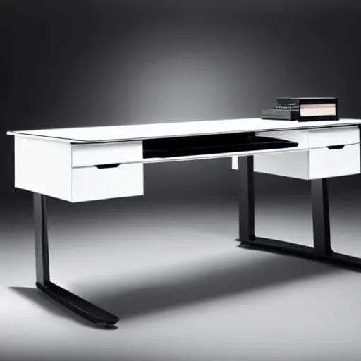 Image similar to a desk designed together by Hugo Boss