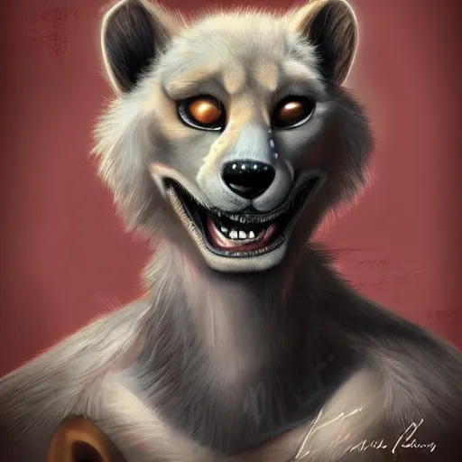 Prompt: anthropomorphic / humanoid canine, digital art, falvie, palto, darkgem, cheetahpaws