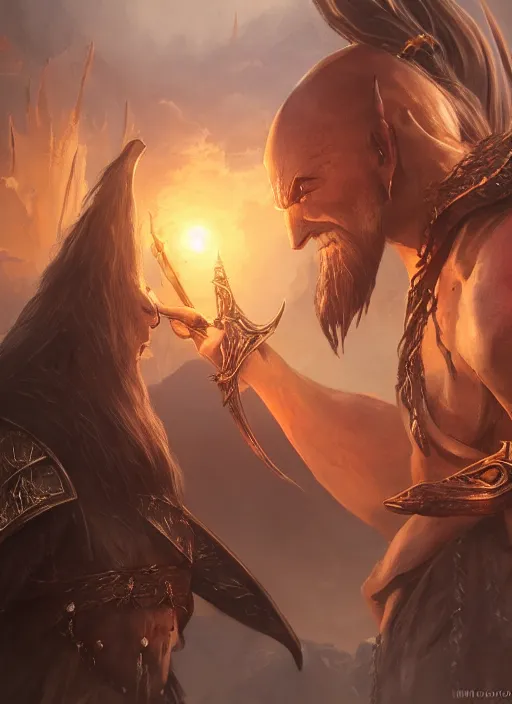 Image similar to merchant, ultra detailed fantasy, elden ring, realistic, dnd, rpg, lotr game design fanart by concept art, behance hd, artstation, deviantart, global illumination radiating a glowing aura global illumination ray tracing hdr render in unreal engine 5