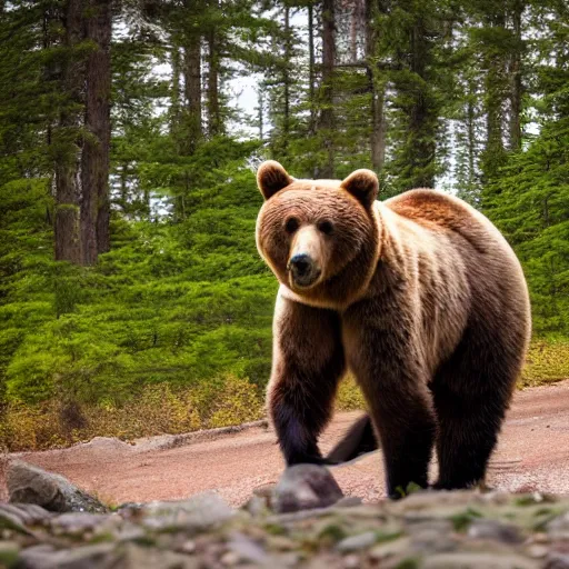 Image similar to man riding bear, XF IQ4, 150MP, 50mm, f/1.4, ISO 200, 1/160s, natural light, Adobe Photoshop, Adobe Lightroom, DxO Photolab, polarizing filter, Sense of Depth, AI enhanced, HDR