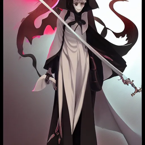 Grim Reaper Girl | Commission by mgsquish -- Fur Affinity [dot] net