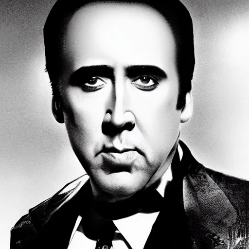 Prompt: nicolas cage is the godfather