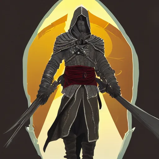 Image similar to an ultra detailed vector image of solaire of astora dressed as ezio auditore, concept art by alphonse mucha and greg rutkowski, praise the blood moon, octane render, liminal space