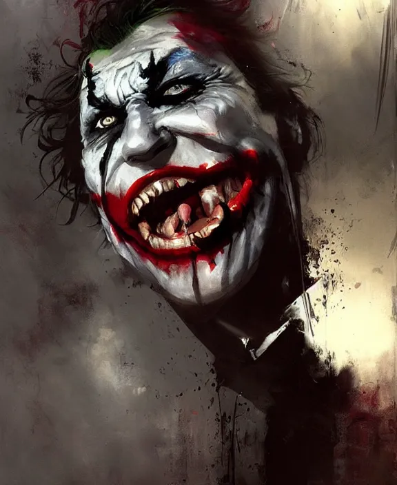 Prompt: joker by jeremy mann