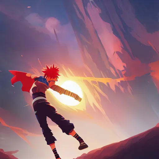 Image similar to hero world naruto, behance hd by jesper ejsing, by rhads, makoto shinkai and lois van baarle, ilya kuvshinov, rossdraws global illumination