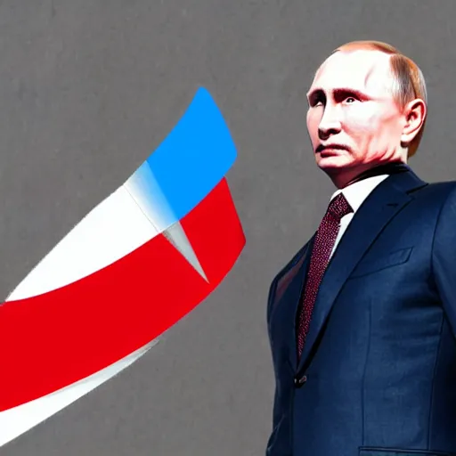 Image similar to putin as captain america