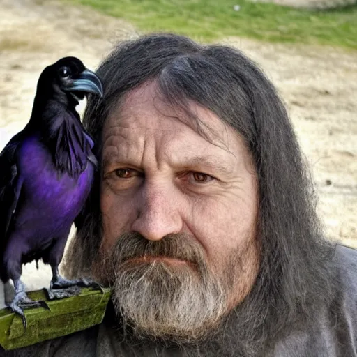 Image similar to this man is a raven faced man