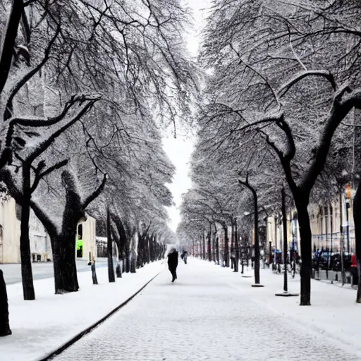 Prompt: Buenos Aires with snow