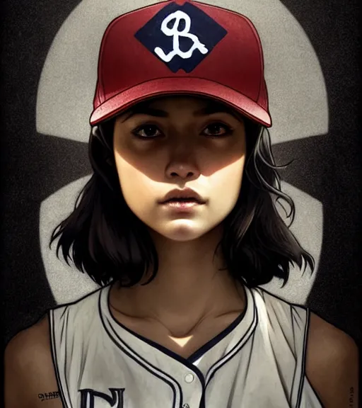 Prompt: symmetry ( clementine from the walking dead wearing her iconic baseball ( letter d ) hat ) ultra detailed, intricate, anime, dynamic lighting, digital art, digital painting, art station, wlop, sharp focus, illustration, art by artgerm and greg rutkowski and alphonse mucha