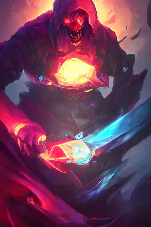 Prompt: skarner league of legends wild rift hero champions arcane magic digital painting bioluminance alena aenami artworks in 4 k design by lois van baarle by sung choi by john kirby artgerm style pascal blanche and magali villeneuve mage fighter assassin