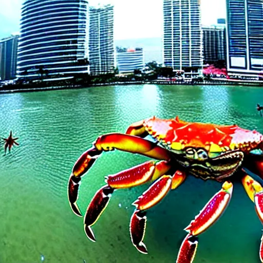 Image similar to giant crab attacking manila philippines