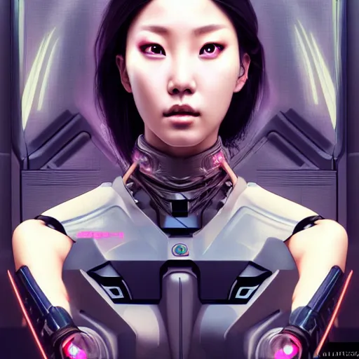 Prompt: portrait painting of cyberpunk hyejin from loona as a drone operator, ultra realistic, concept art, intricate details, eerie, highly detailed, photorealistic, octane render, 8 k, unreal engine. art by artgerm and greg rutkowski and magali villeneuve and alphonse mucha