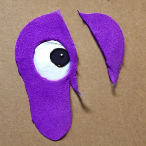 Image similar to One-Eyed One-Horned Flying Purple People Eater