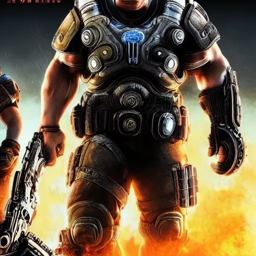 Image similar to gears of war movie 4 k detailed super realistic