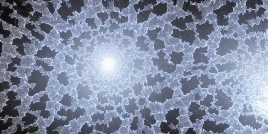 Prompt: mandelbrot 3d with ice surfaces, octane render, high contrast, ray-tracing, 4k high quality desktop wallpaper