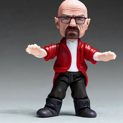 Prompt: walter white cosplay albert hofmann, stop motion vinyl action figure, plastic, toy, butcher billy style