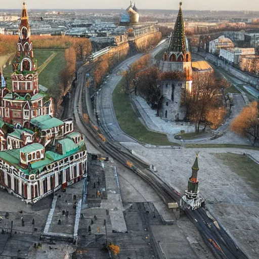 Image similar to A photo of Kremlin liberated by Ukraine, 4k, award-winning