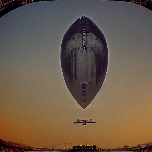 Prompt: Giant Zeppelin, uncrop,