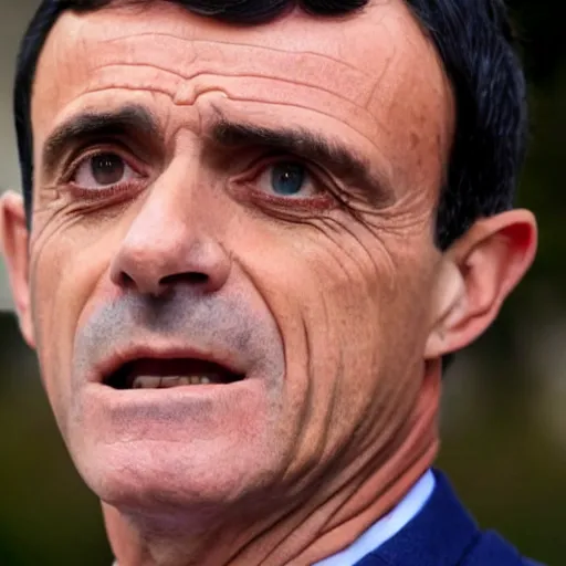 Image similar to Manuel Valls wearing a halloween costume