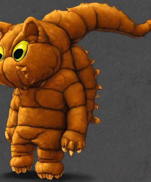 Image similar to the world's cutest kaiju shaped like garfield in the style of metal gear in the style of metal gear rising trending on artstation deviantart pinterest detailed realistic hd 8 k high resolution