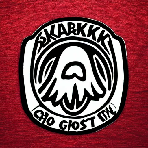 Image similar to skateboard ghost, logo