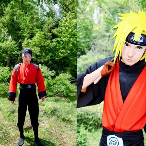 Prompt: andrew tate as naruto