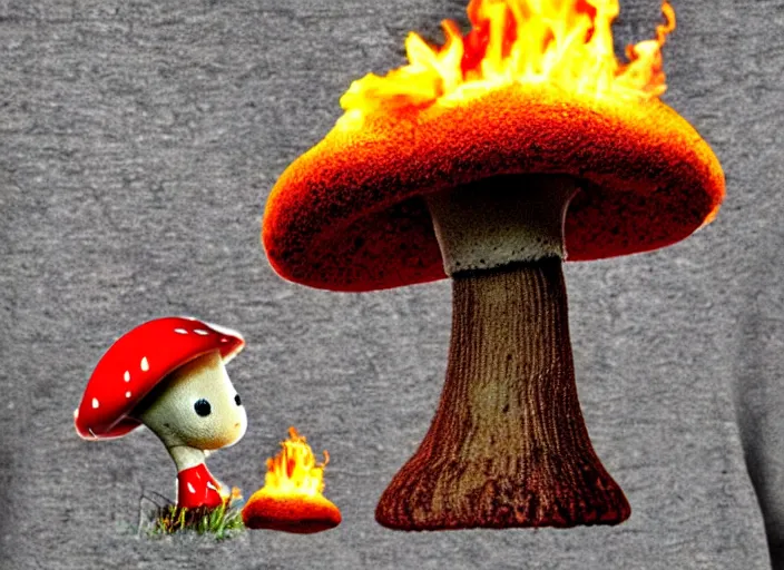 Image similar to mushroom firefighter