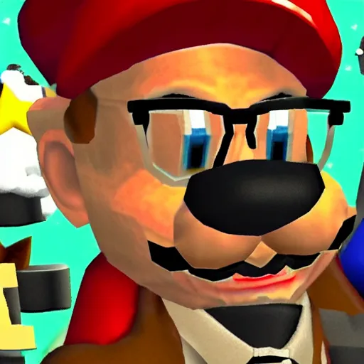 Image similar to Bernie Sanders as the final boss in Mario 64, screenshot