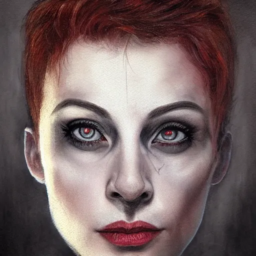 Image similar to danny elfman character portrait, lean face, cinematic lighting, glowing grey eyes, hyper - detailed, 4 k, high resolution, in the style of charlie bowater, tom bagshaw, single face, symmetrical, headshot photograph, insanely detailed and intricate, beautiful, elegant, watercolor, cinematic, portrait, raphaelite, headroom, pierre - auguste renoir