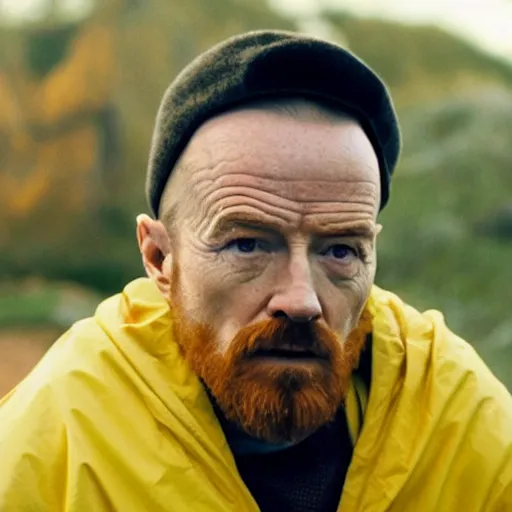 Image similar to Live Action Still of Bryan Cranston dressed as Jesse Pinkman, real life, hyperrealistic, ultra realistic, realistic, highly detailed, epic, HD quality, 8k resolution, body and headshot, film still